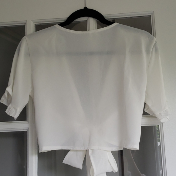 White tie top - Picture 2 of 2